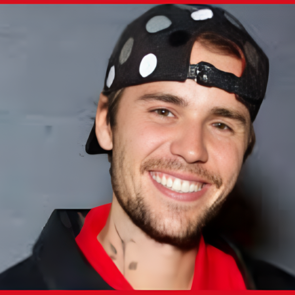 Image of Justin Bieber mental health themes, with a repetitive design featuring the artist's likeness.